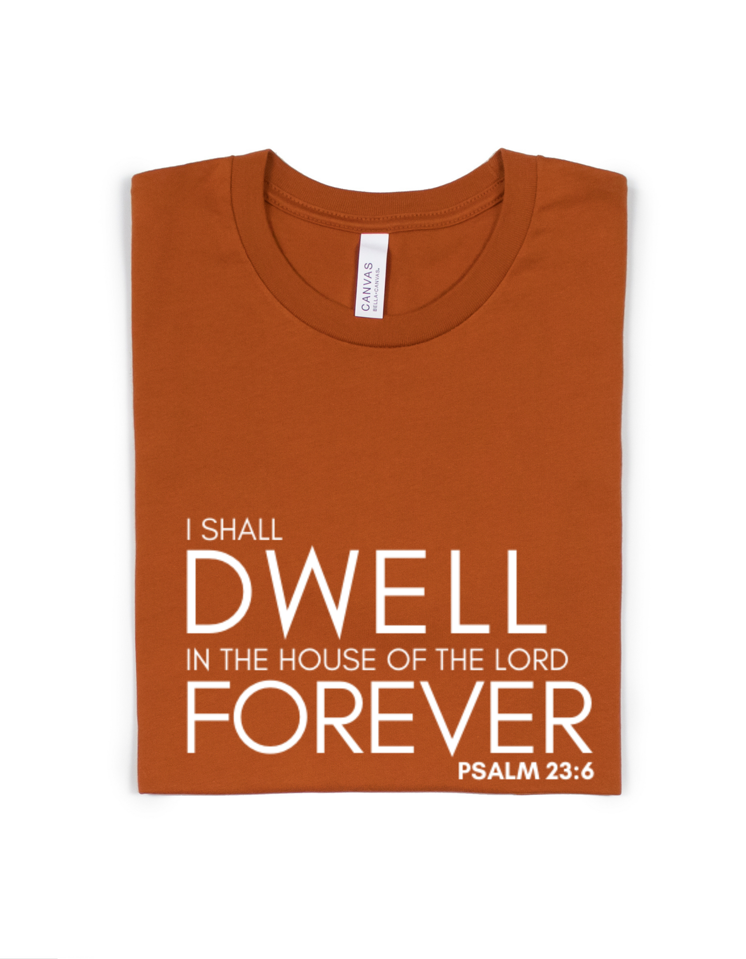 I SHALL DWELL IN THE HOUSE OF THE LORD FOREVER ADULT UNISEX TEE