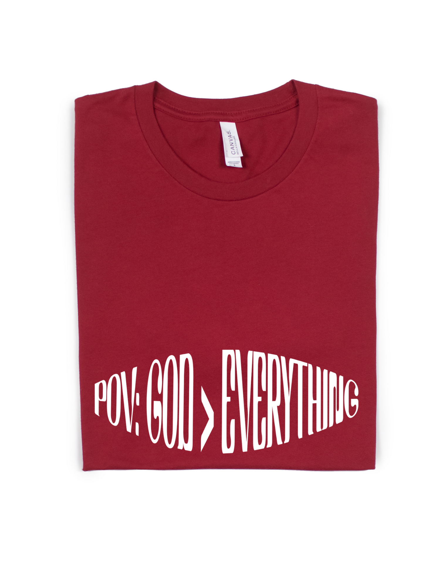 POV: GOD > EVERYTHING ADULT UNISEX TEE