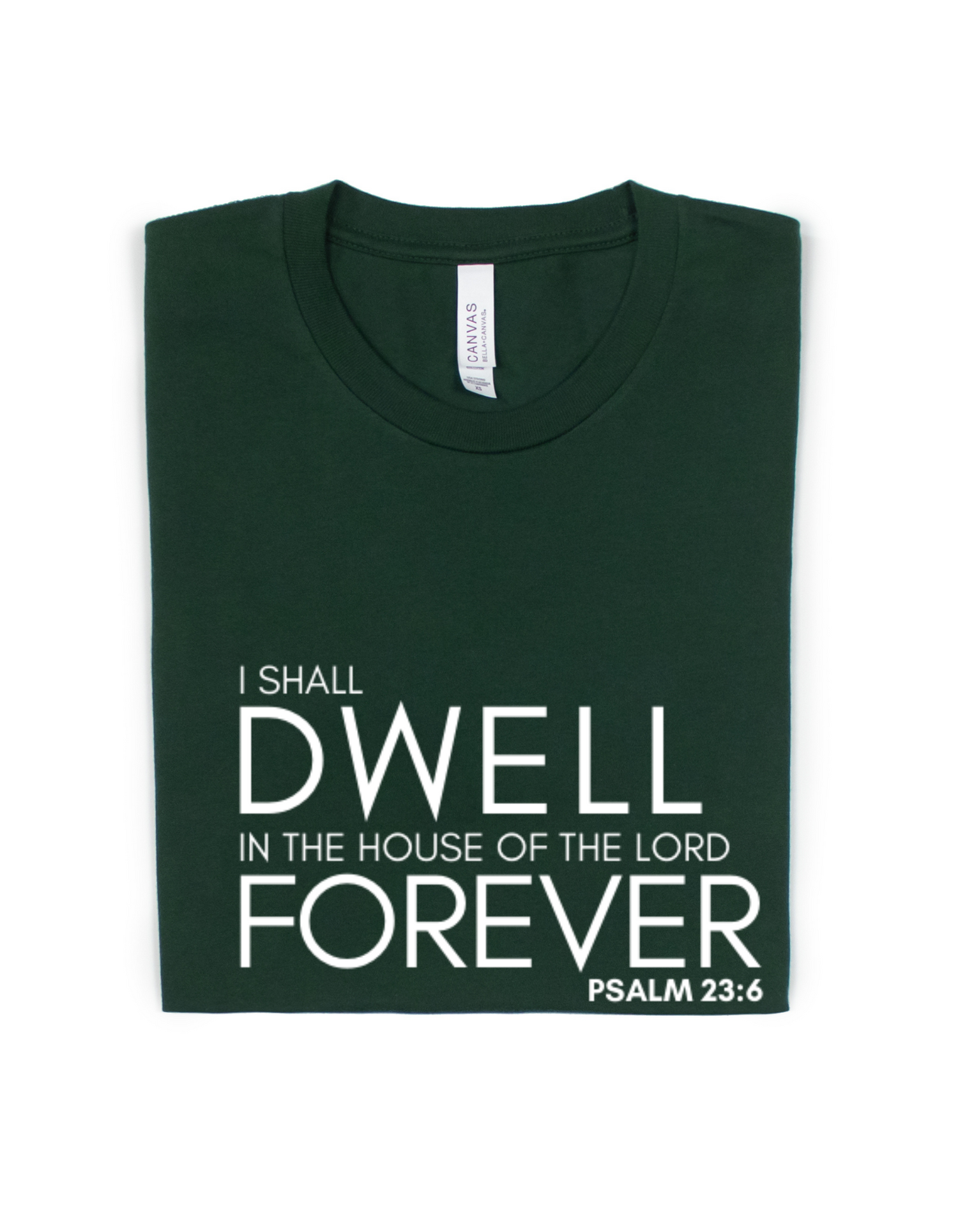 I SHALL DWELL IN THE HOUSE OF THE LORD FOREVER ADULT UNISEX TEE