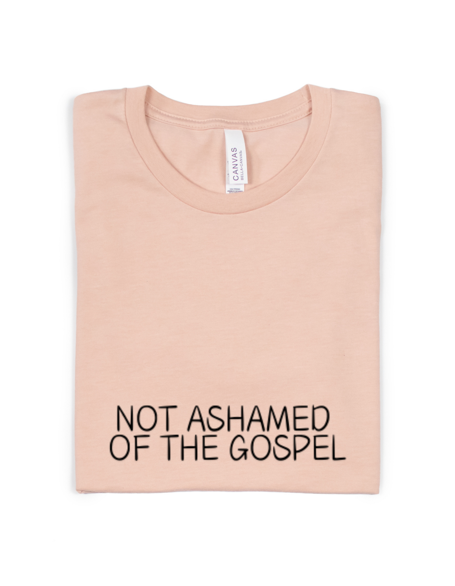 NOT ASHAMED OF THE GOSPEL ADULT UNISEX TEE