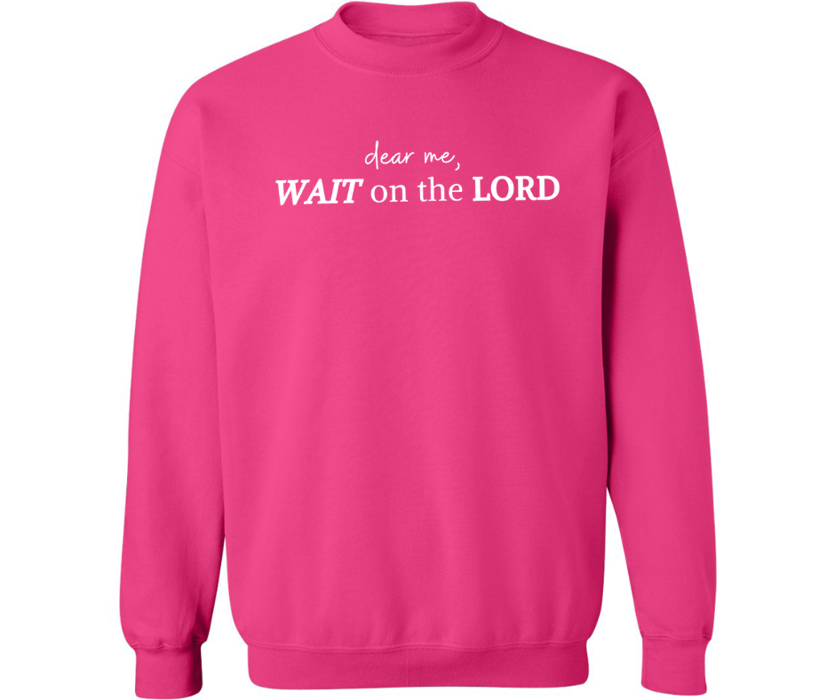 WAIT ON THE LORD ADULT CREWNECK