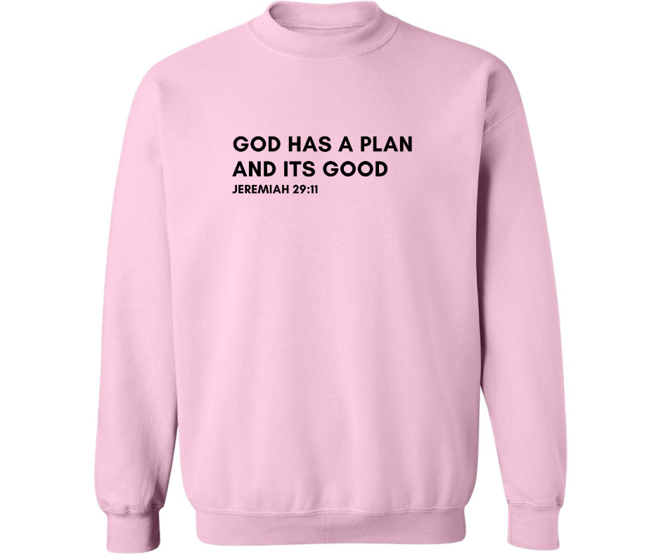 GOD HAS A PLAN ADULT CREWNECK