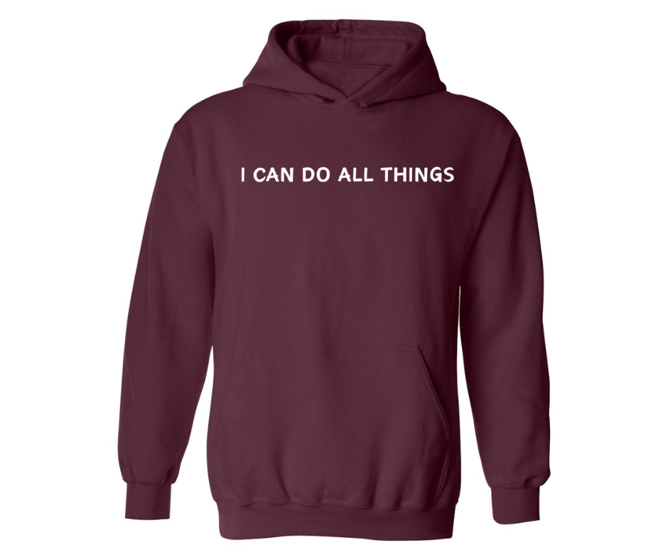 I CAN DO ALL THINGS ADULT HOODIE