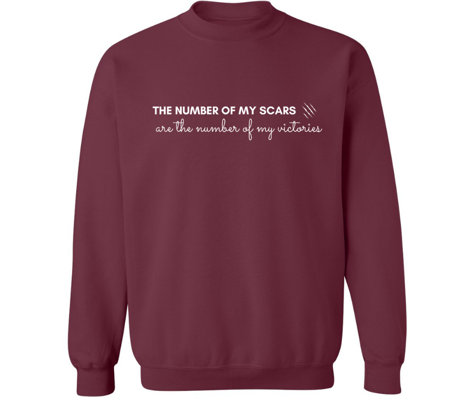 THE NUMBER OF MY SCARS CREWNECK