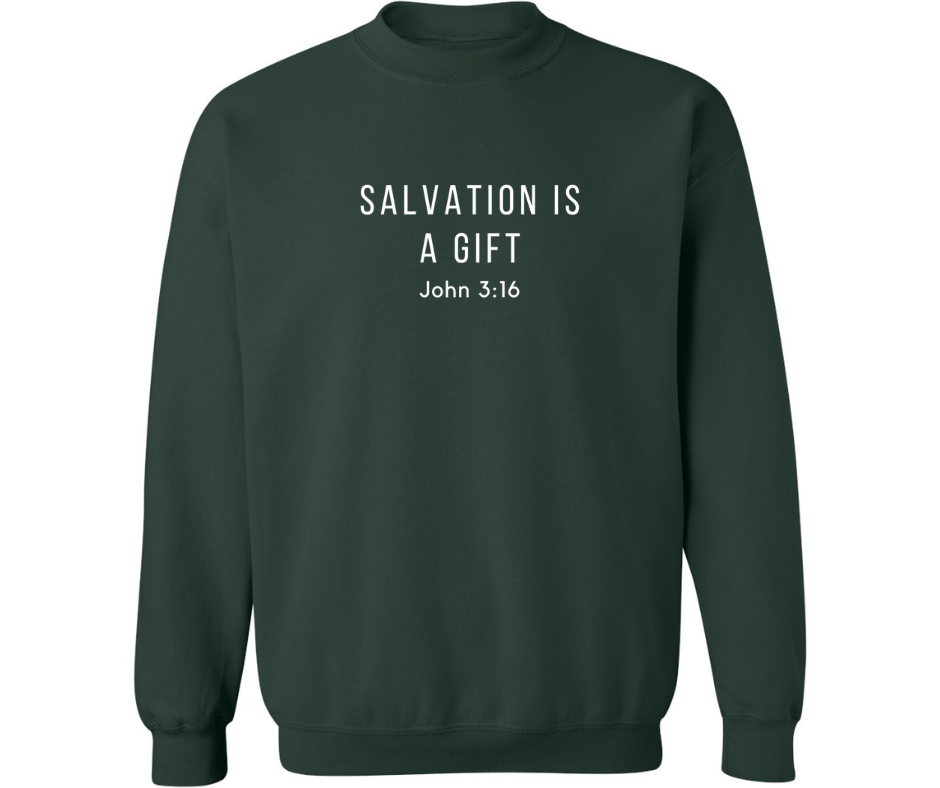 SALVATION IS A GIFT CREWNECK